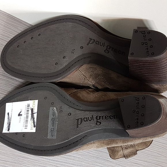 Paul Green 'Jax' Bootie, Color-Earth Suede Womens Size 5.5 - Picture 9 of 9